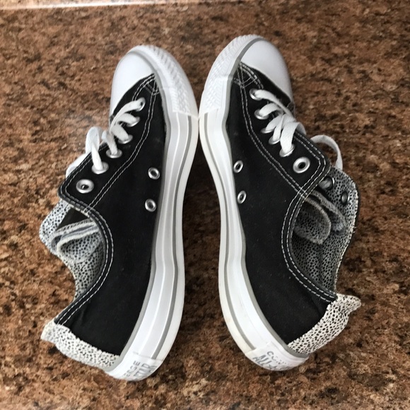 CONVERSE CTAS Women Black double tongue Grey Low Top Canvas | 9 - Picture 11 of 12